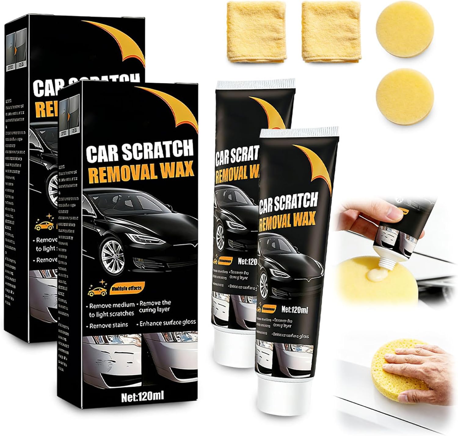 2026 New Upgraded Erase Car Scratch Remover for Deep Scratches, Car Paint Scratch Remover for Vehicles, Car Scratch Repair Ki - best car scratch remover