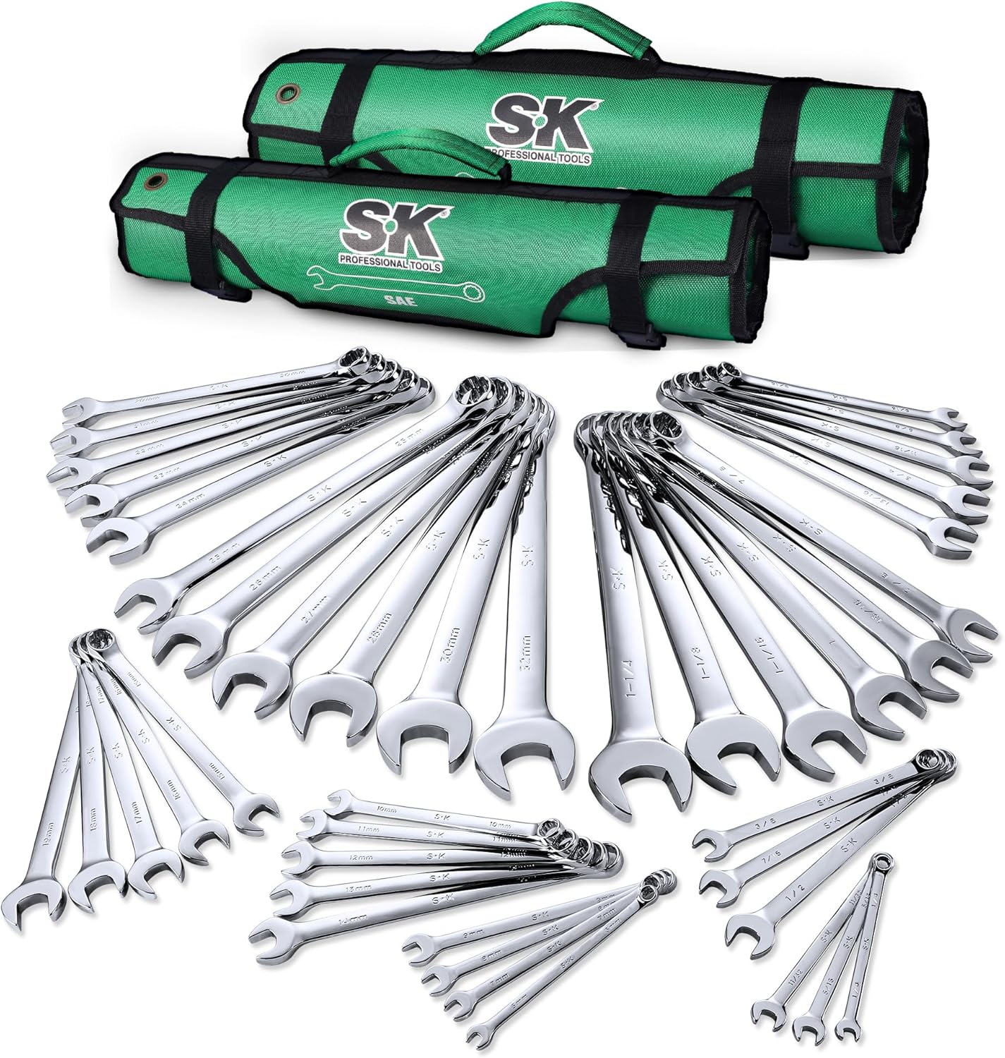 24pc IN/MM TIGHTSPOT Ratcheting Wrench Set - MASTER SET Including Inch & Metric With Quick Access Wrench Organizer - Our stan - best wrench set