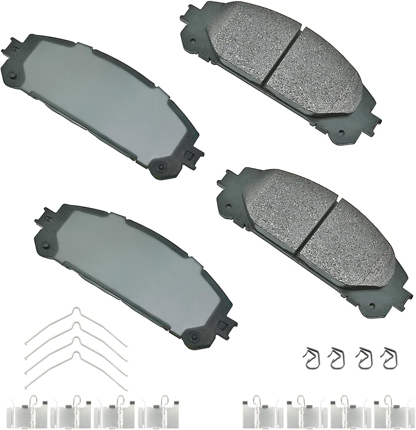 Akebono-ACT1324A Ultra-Premium Ceramic Front Disc Brake Pads - best performance brake pads