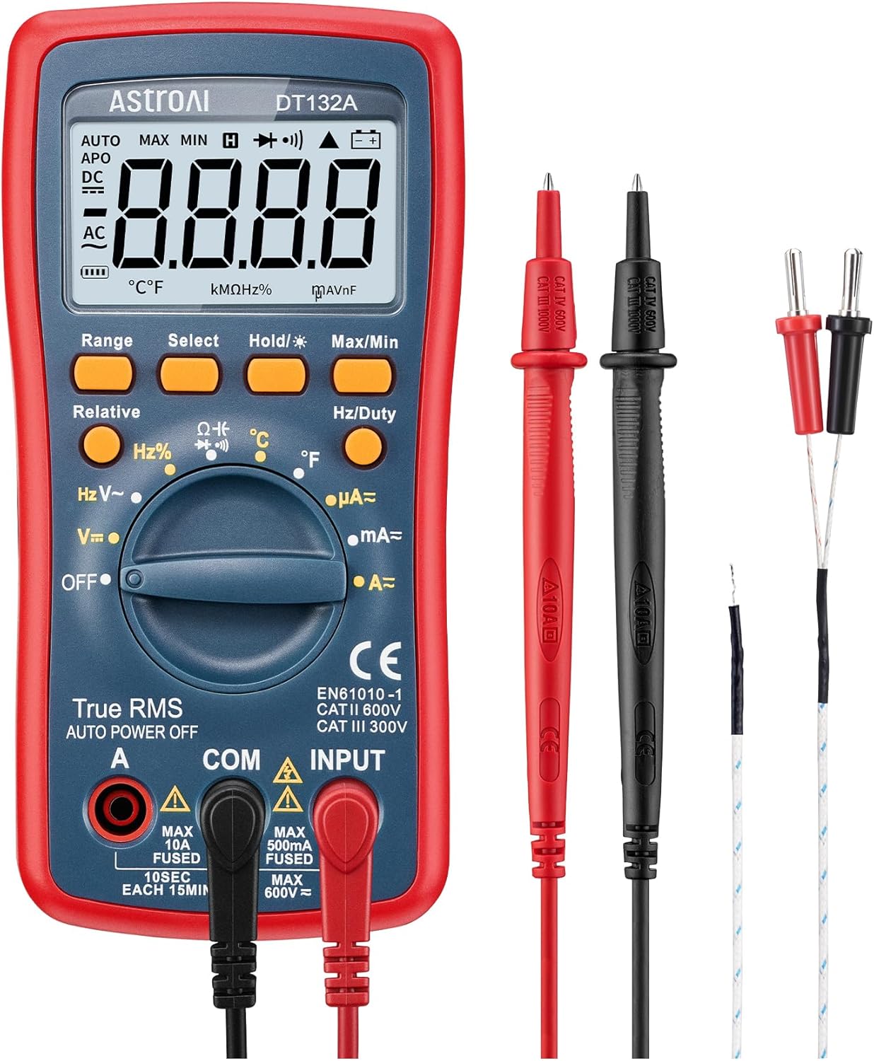 AstroAI Digital Multimeter and Analyzer TRMS 6000 Counts Volt Meter Ohmmeter Auto-Ranging Tester; Accurately Measures Voltage Cu - best multimeter