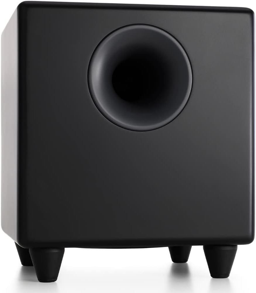 Audioengine S6 Powered Subwoofer - Mini 6 Inch 210 Watt Front-Firing TV Speaker for Music and Movie Lovers - best compact subwoofers