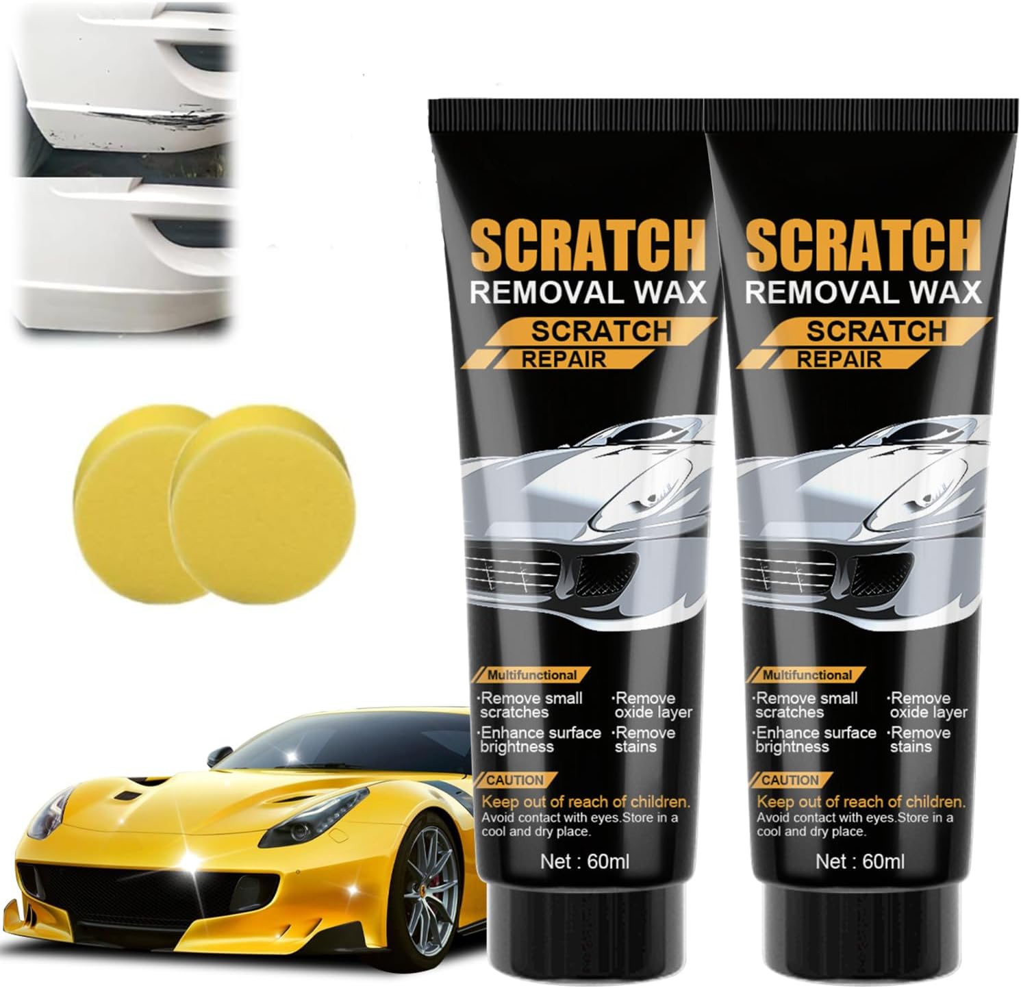 Carfidant Scratch Repair and Swirl Remover - Car Paint Scratch Remover & Restorer Kit with Buffer Pad - Polishing & Waxing Kits - - best car scratch remover