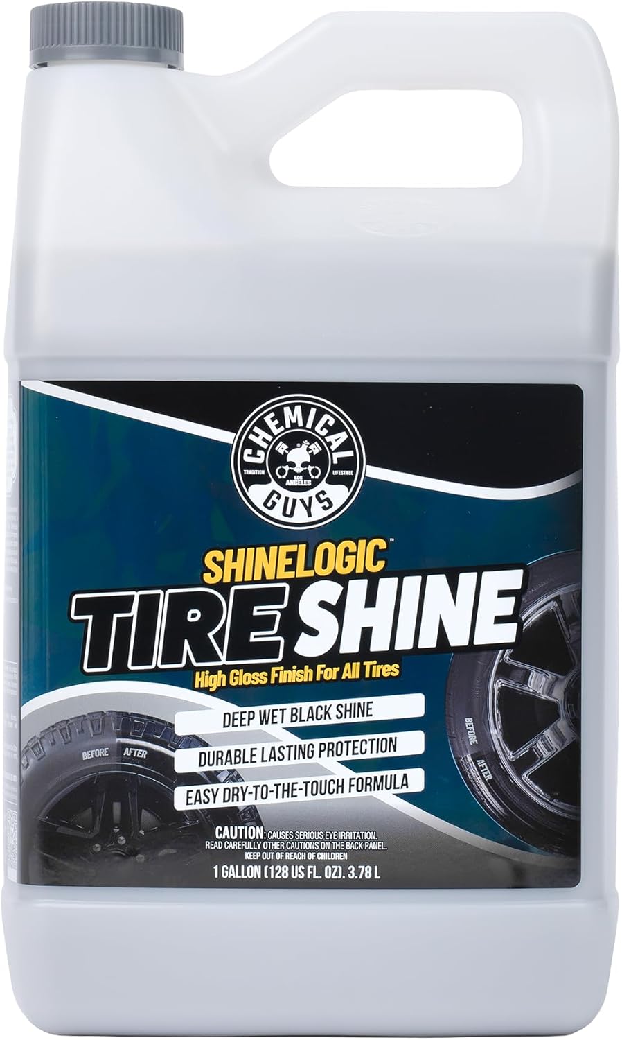 Chemical Guys Tire Kicker Sprayable Extra Glossy Tire Shine Spray, Dry-to-Touch Dressing - Restores Wet Look to Rubber, Vinyl, an - best tire shine spray