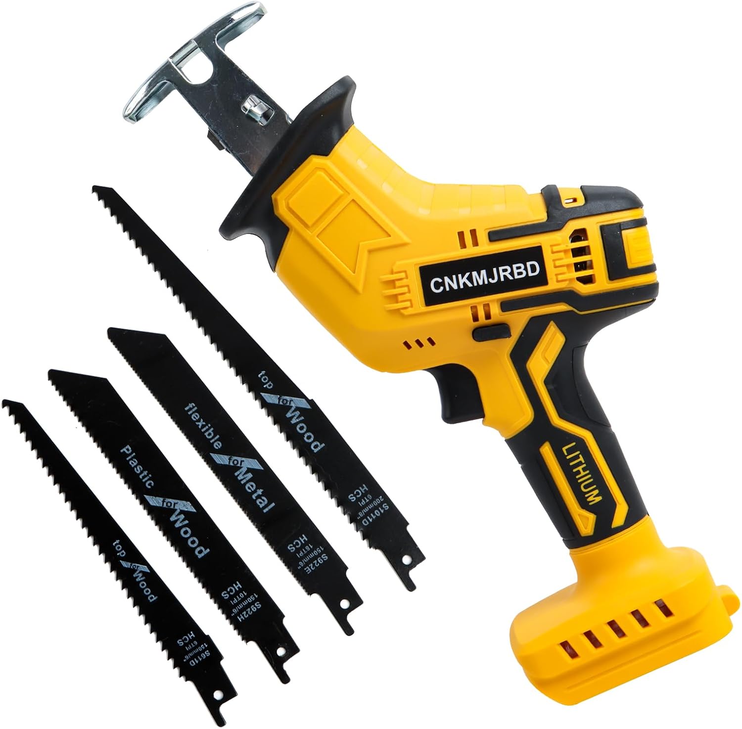 Cordless Reciprocating Saw for Dewalt 20V Battery, 150W Power Brush Reciprocating Saws, 0-3500 SPM Variable Speed, 4 Saw Blades K - best cordless reciprocating saw