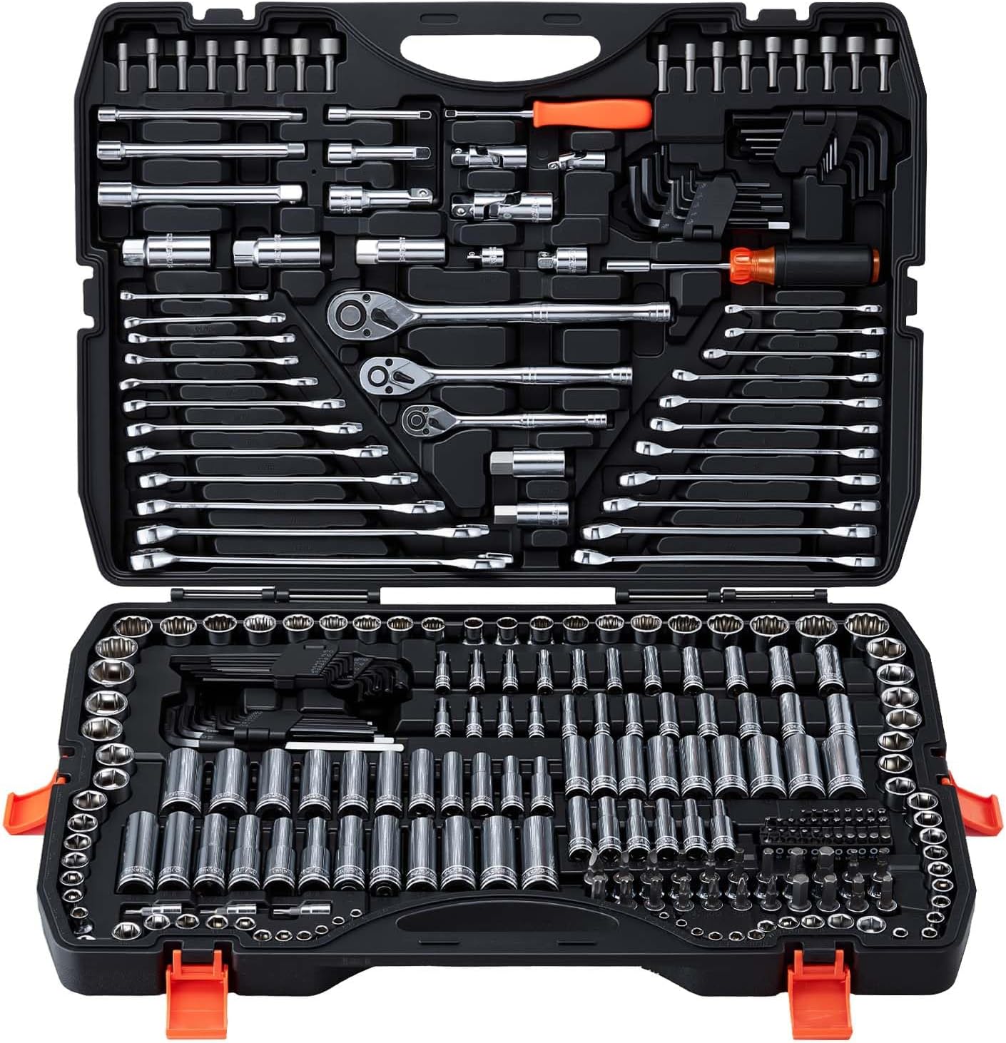 CRAFTSMAN 230 Pcs Mechanics Tool Set, Socket Wrench Set, Car Tool Kit with VERSASTACK Toolbox, SAE and Metric,1/4 in, 3/8 in, and  - best socket set