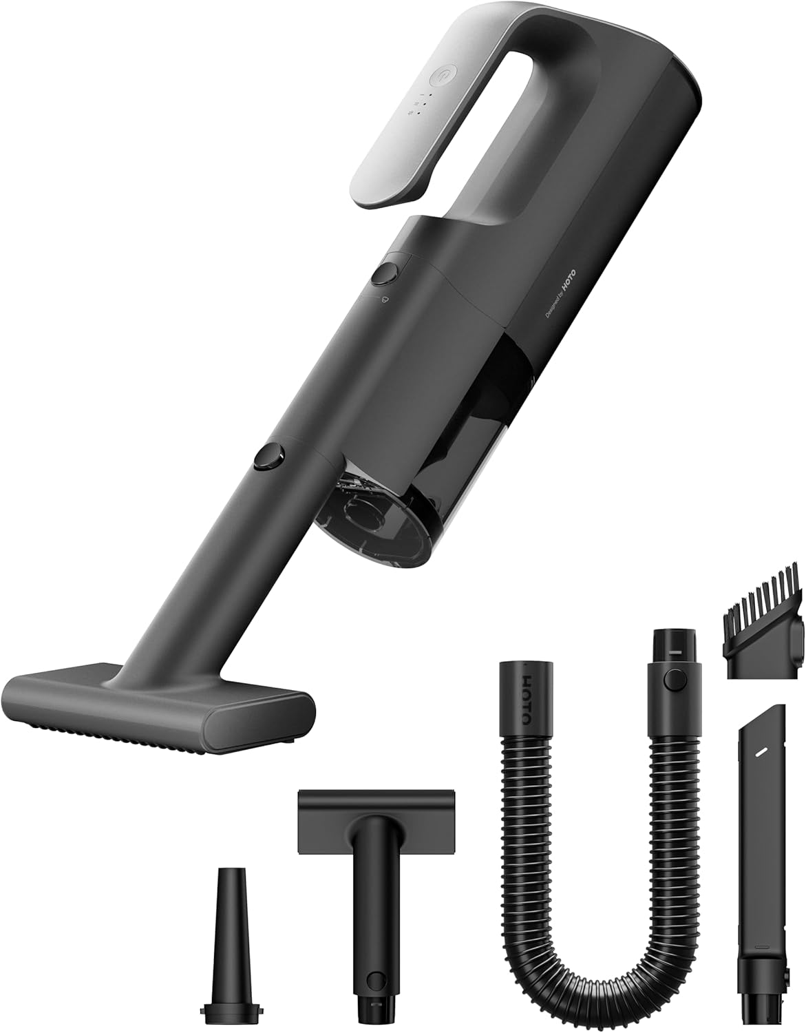 DEWALT 20V Handheld Vacuum Cordless, Car Vacuum with HEPA Filter, 6 Attachments and LED Light, High Performance Dry Only Small  - best portable car vacuum cordless