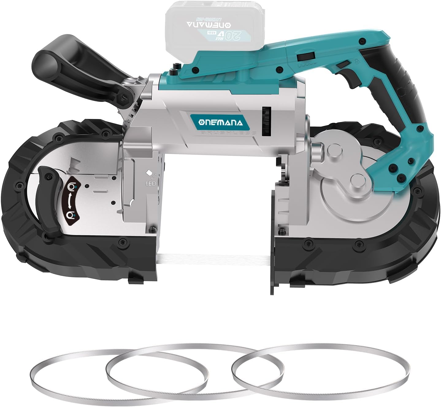 DEWALT 20V MAX XR Bandsaw, Brushless Motor, Portable and Cordless, 3-3/8 Inch Cut Capacity, Bare Tool Only (DCS378B) - Amazon.c - best band saw