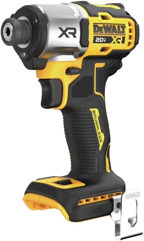 DEWALT 20V MAX XR Impact Driver, 1/4 Inch High Torque Brushless 3 Speed Premium Cordless with LED Light, Extended Runtime, Tool - best impact driver