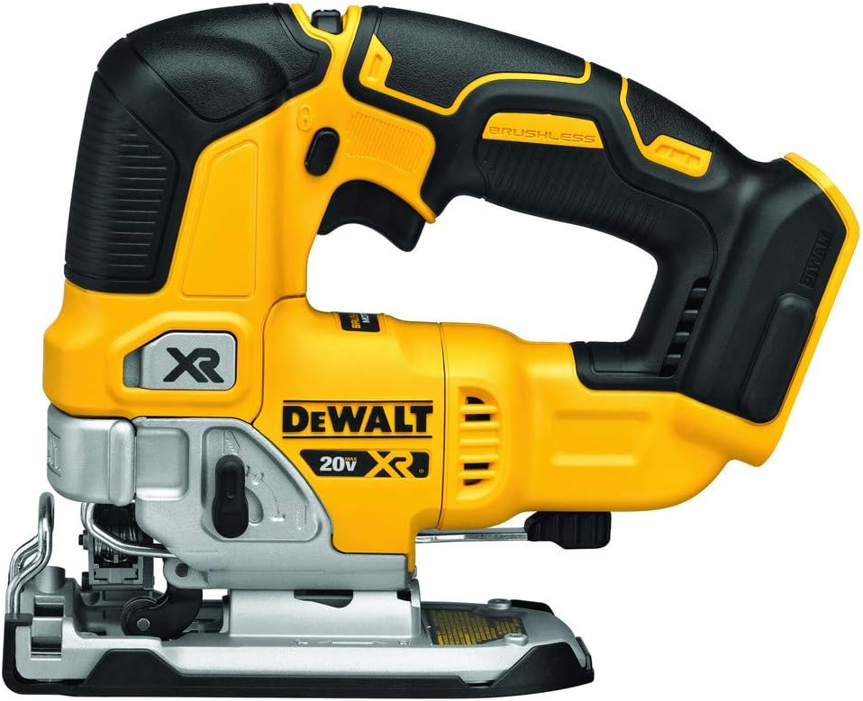 DEWALT 20V MAX XR Jig Saw, 3,200 Blade Speed, Cordless, Brushless Motor, LED Light, Bare Tool Only (DCS334B) - Amazon.com - best jigsaw