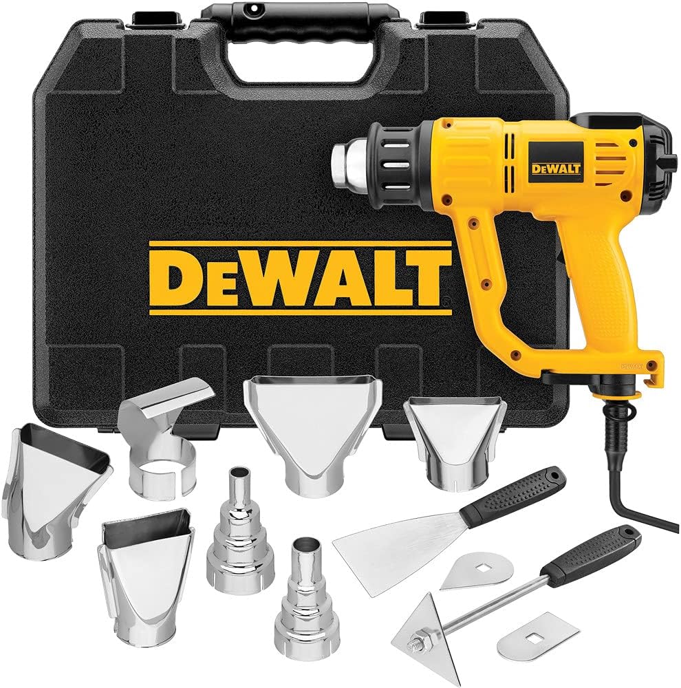 DEWALT Heat Gun with LCD Display & Hard Case/Accessory Kit (D26960K), Yellow - Power Heat Guns - Amazon.com - best heat gun