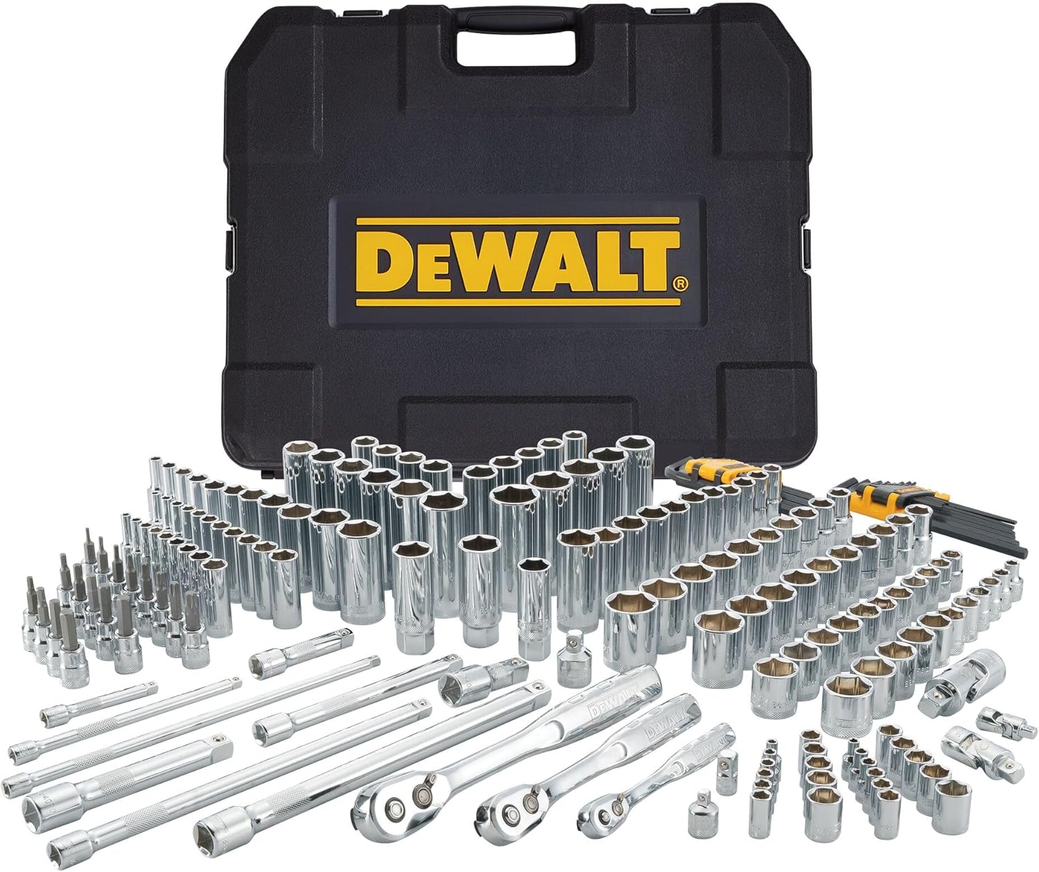 DEWALT Mechanics Tool Set, 1/4