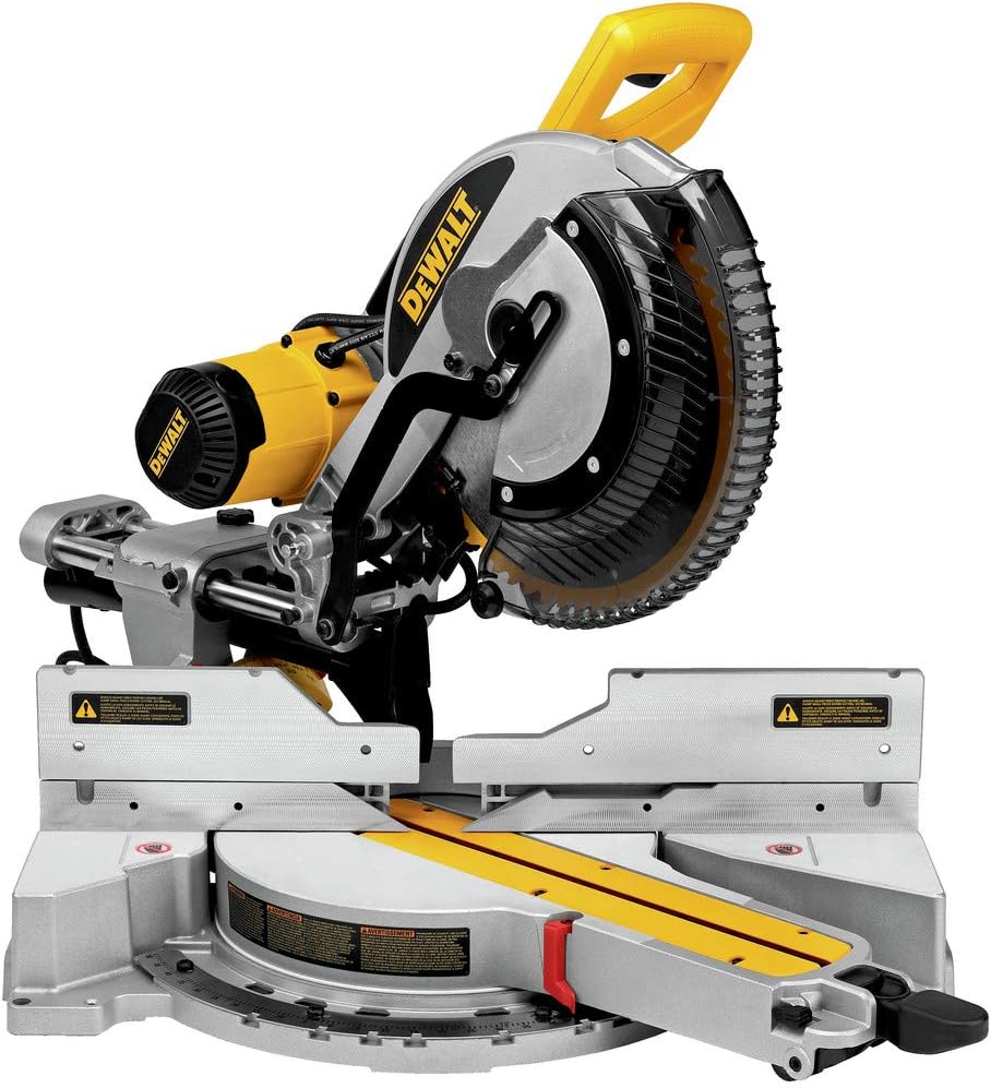 DEWALT Miter Saw, 12-inch Double Bevel Sliding Compound Miter Saw with XPS LED Shadow Light System, Includes Blade Wrench, Mate - best miter saw
