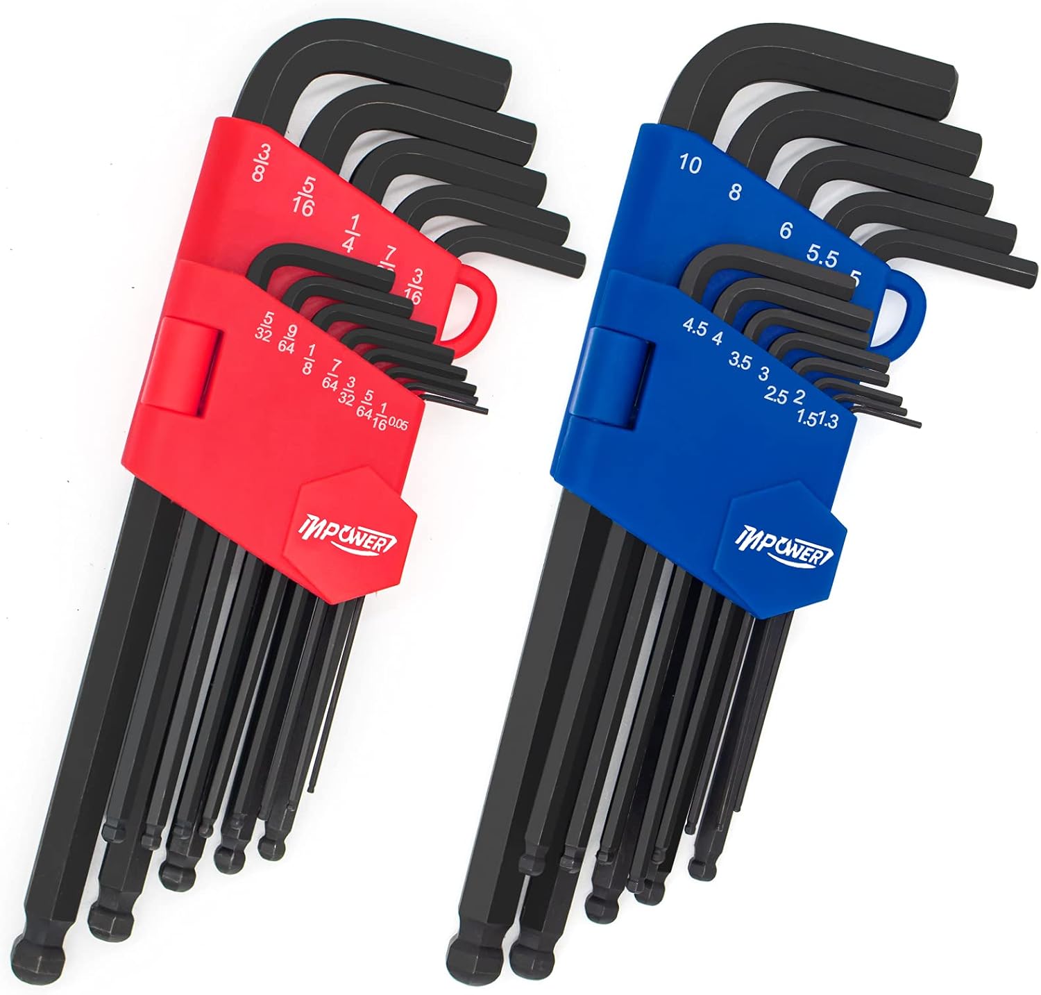 Eklind 13222 Ball-Hex L-Key allen wrench Combo- Inch / MM (2 sets 22pc), 22-piece set - L Wrench Set - Amazon.com - best hex key set