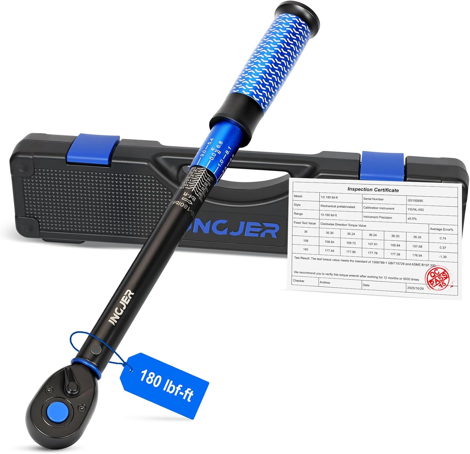 EPAuto 1/2-inch Drive Click Torque Wrench, 10-150 ft/lb, 13.6-203.5 N/m - Amazon.com - best torque wrenches