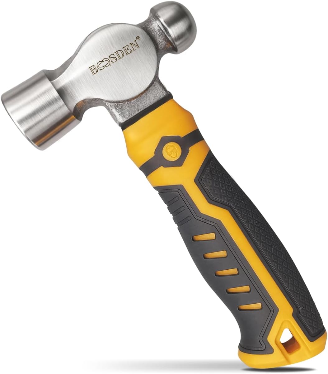 ESTWING Ball Peen Hammer - 24 oz USA Made Metalworking Tool with Forged Steel Construction & Shock Reduction Grip - E3-24BP - Ba - best ball peen hammer