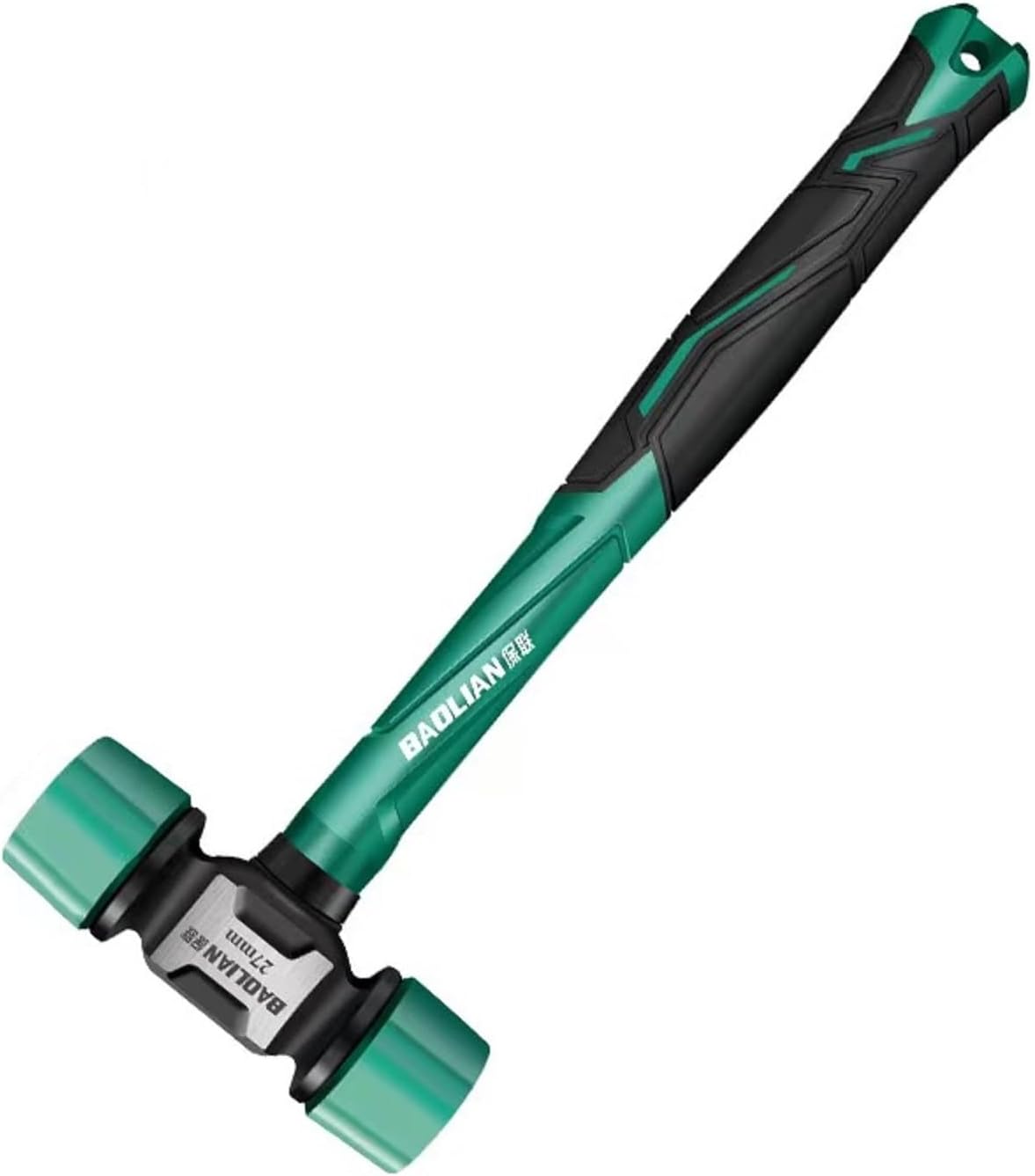 ESTWING Rubber Mallet - 12 oz USA Made Double-Face Hammer with Soft/Hard Tips & Hickory Wood Handle - DFH12 - best rubber mallet