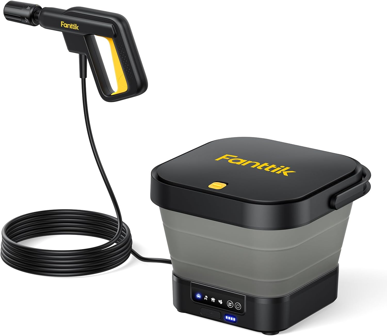 Fanttik NB8 Nano Portable Cordless Electric Sprayer w/2.1Gal Tank, Retractable Spray Head, 2600mAh Lithium Battery, IPX5, 72-98P - best portable pressure washer