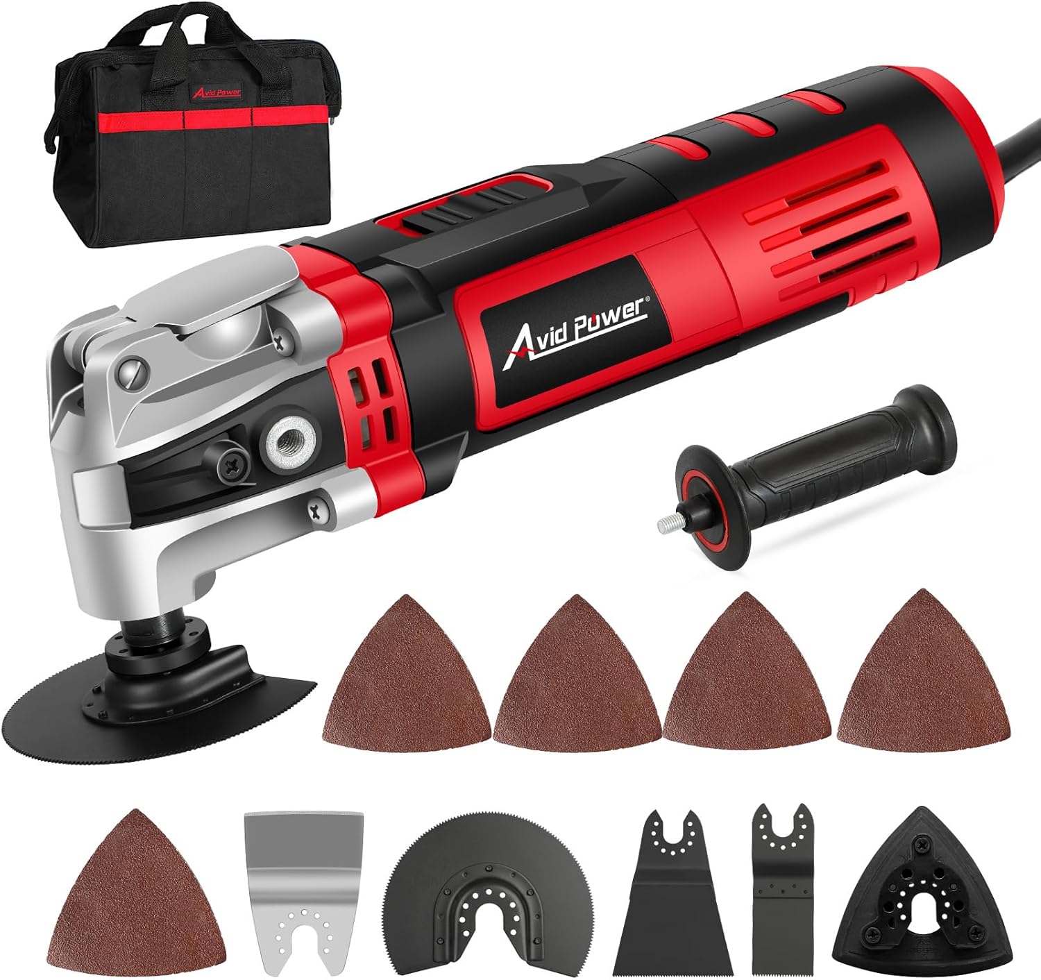 GALAX PRO 3.5A 6 Variable Speed Oscillating Multi Tool Kit with Quick Clamp System Change and 30pcs Accessories, Oscillating A - best oscillating multi tool