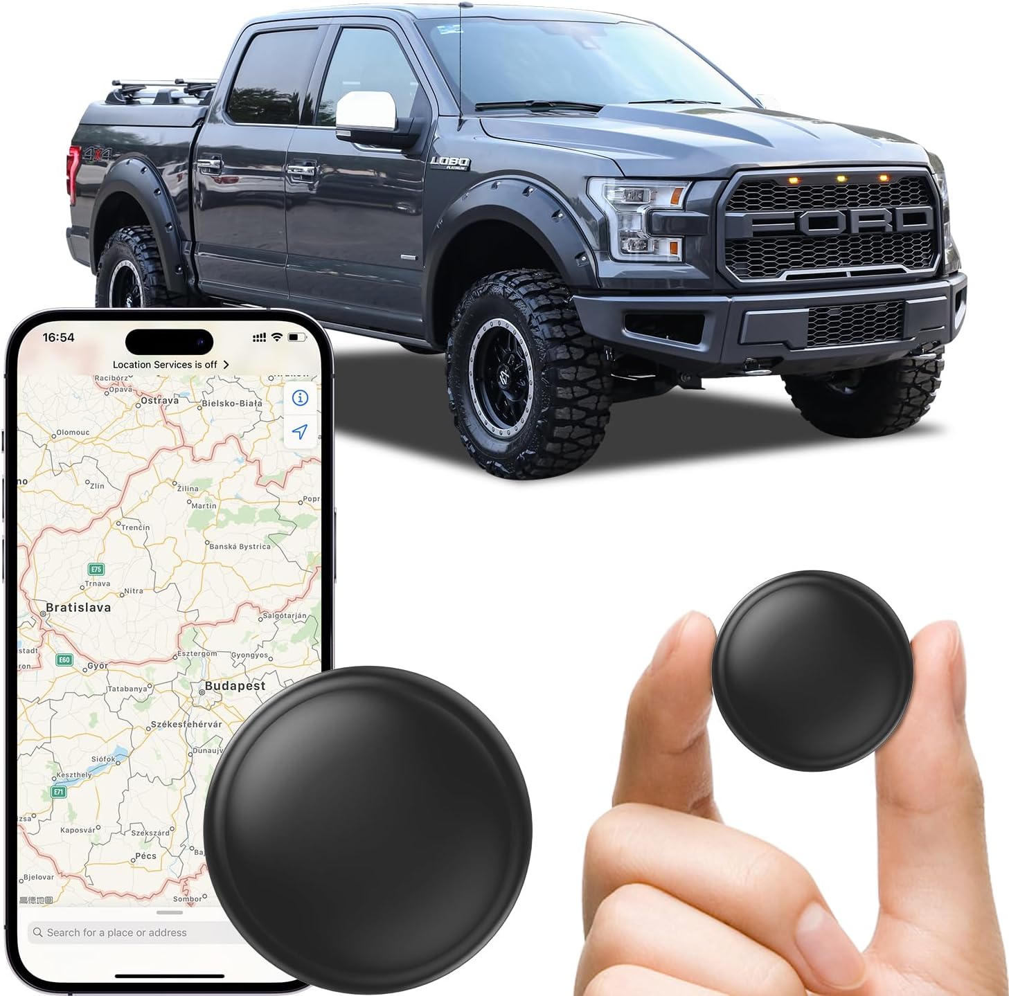 GPS Tracker Device for Car and Vehicles: Mini Hidden Magnetic no Subscription Trackers for Tracking Kids Elderly Vehicle pet - best car gps trackers