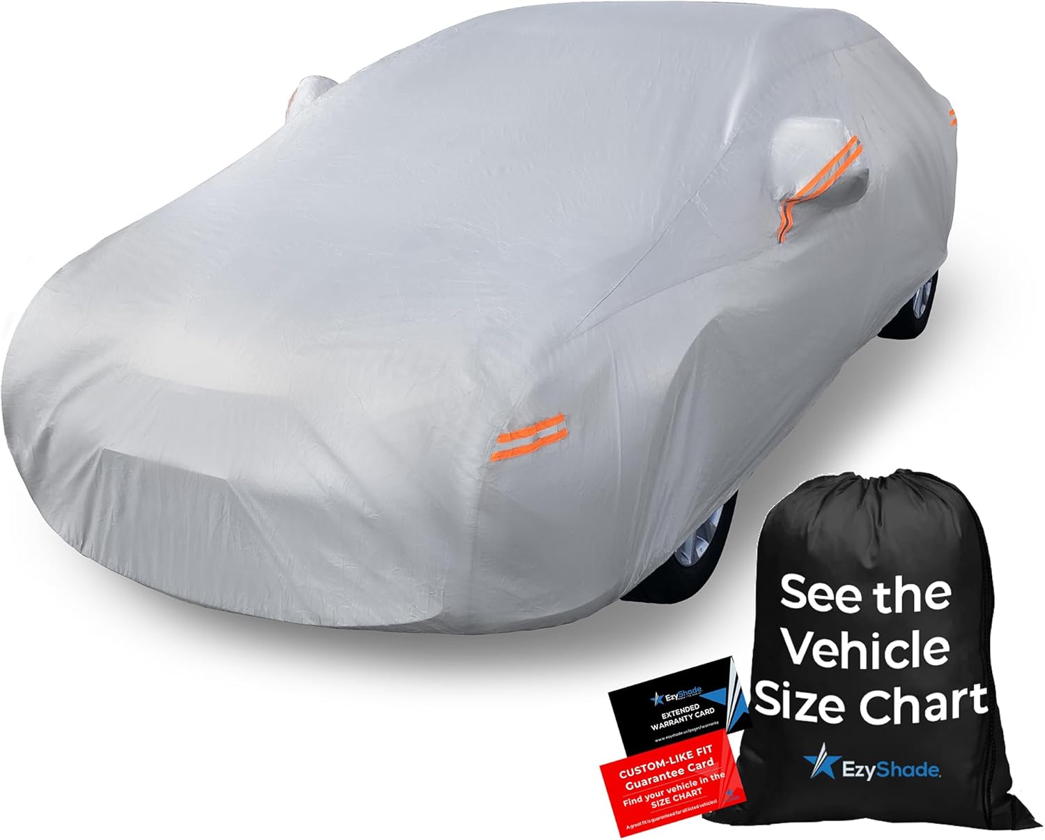 GUNHYI 16 Layers Car Cover Waterproof All Weather, Heavy Duty Full Exterior Cover Universal Fit Coupe Ford Mustang/Shelby, Chev - best car cover for outdoor