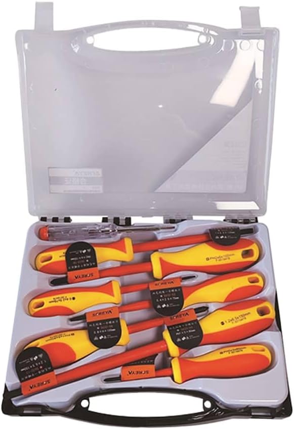 HURRICANE 1000V Insulated Electrician Screwdriver Set, 13 Piece Professional Electrical Screwdriver Set, CR-V Steel Magnetic Phill - best insulated screwdriver set