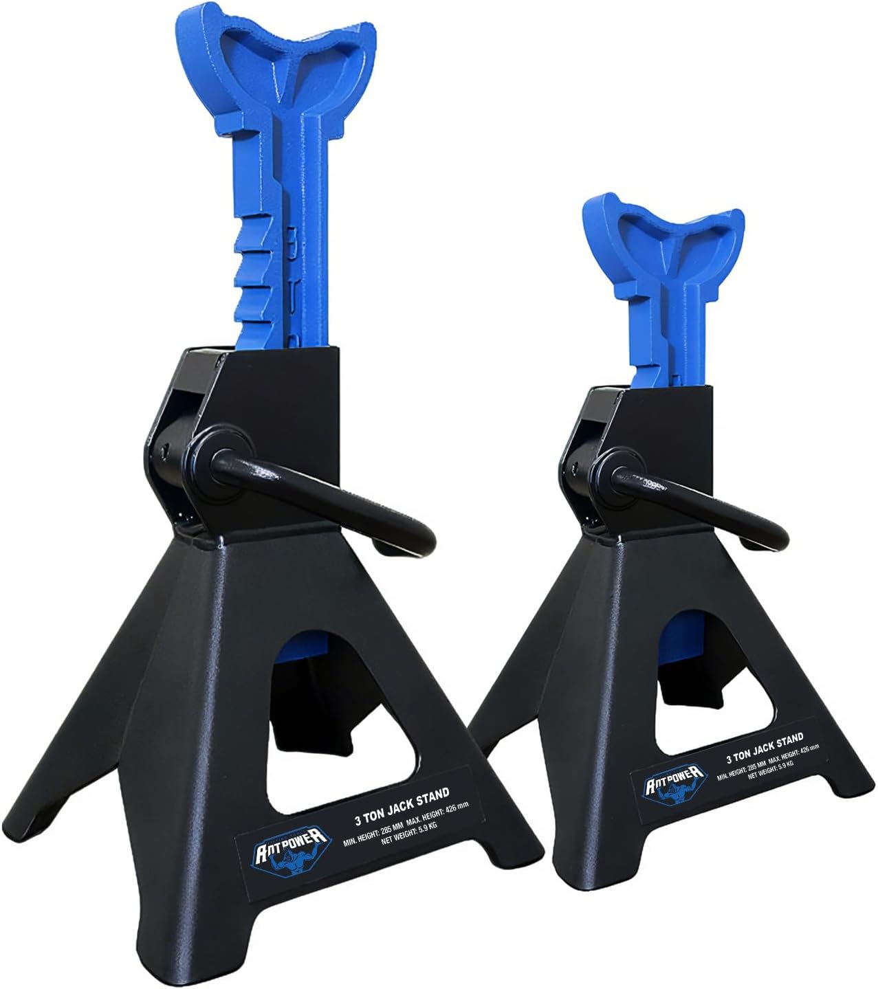 Jack Boss Jack Stands Low Profile 2 Ton(4000 LBs) Lifting Car Stand, Fit Use for Cars Automotive Small Vehicles, 2 Pack - best jack stands
