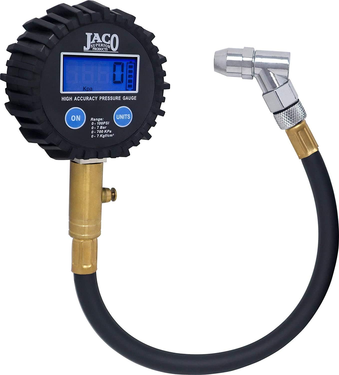 JACO ElitePro Tire Pressure Gauge - 100 PSI - best tire pressure gauges