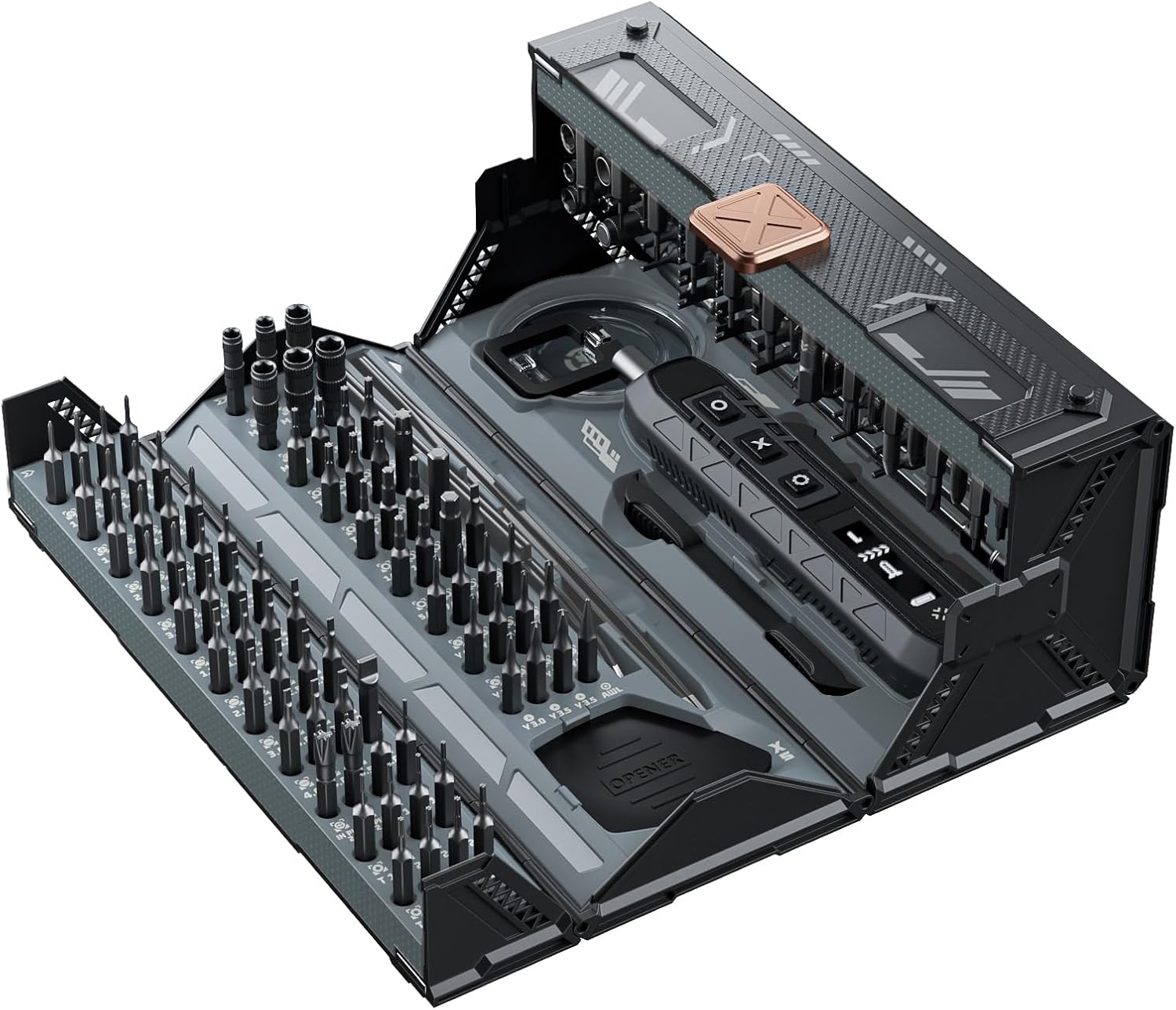 JOREST 155 in 1 Mini Electric Screwdriver Cordless, Precision Power Screwdriver Set, 5 Torque Levels (Max 0.75N.m), Gifts for M - best electric screwdriver