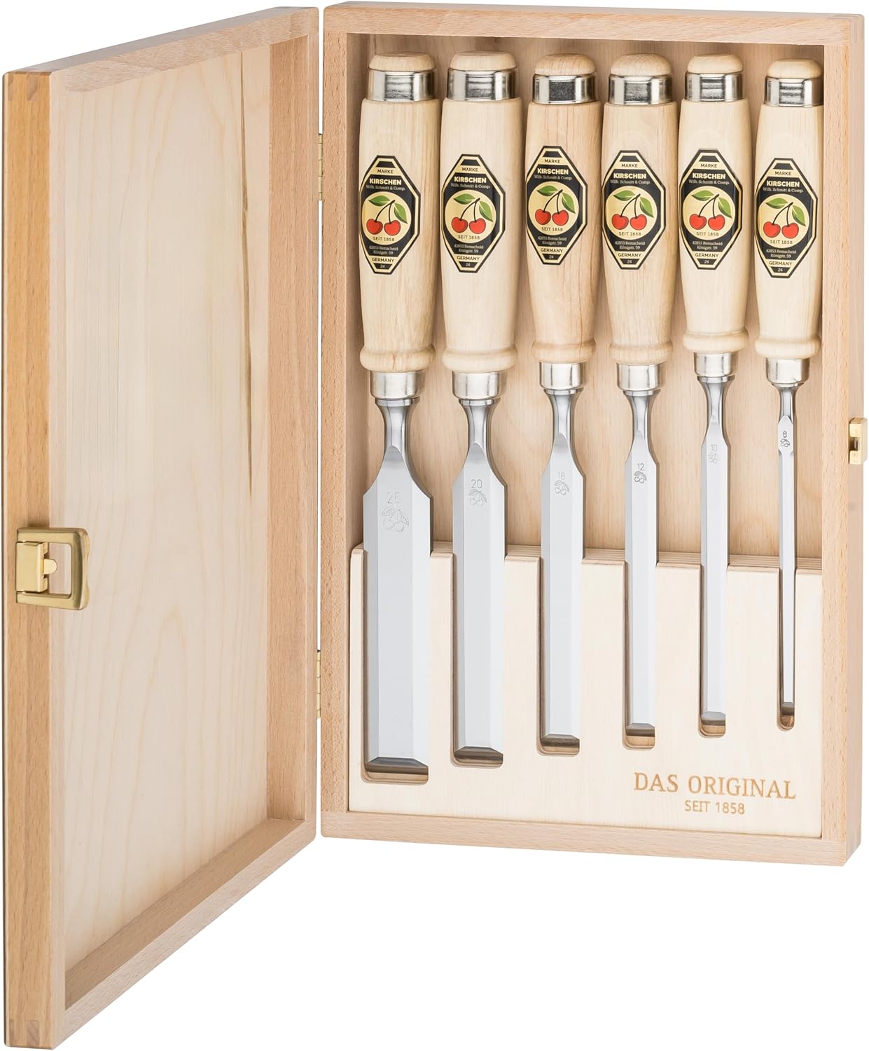 Kirschen 1101000 6-Piece Chisel Set in Wood Box - Amazon.com - best wood chisel set
