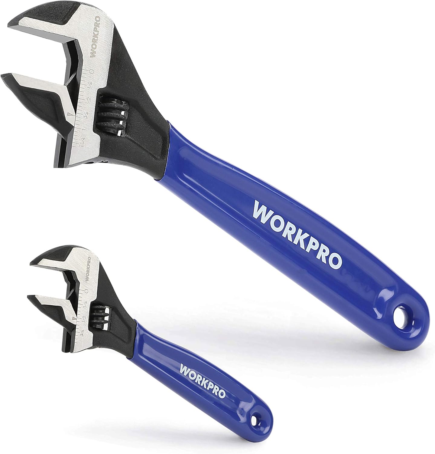 Klein Tools D5072 Adjustable Wrench Set, Extra Capacity, 6-Inch and 10-Inch, Forged Alloy Steel Wrenches, Metric and SAE, 2-Pi - best adjustable wrench