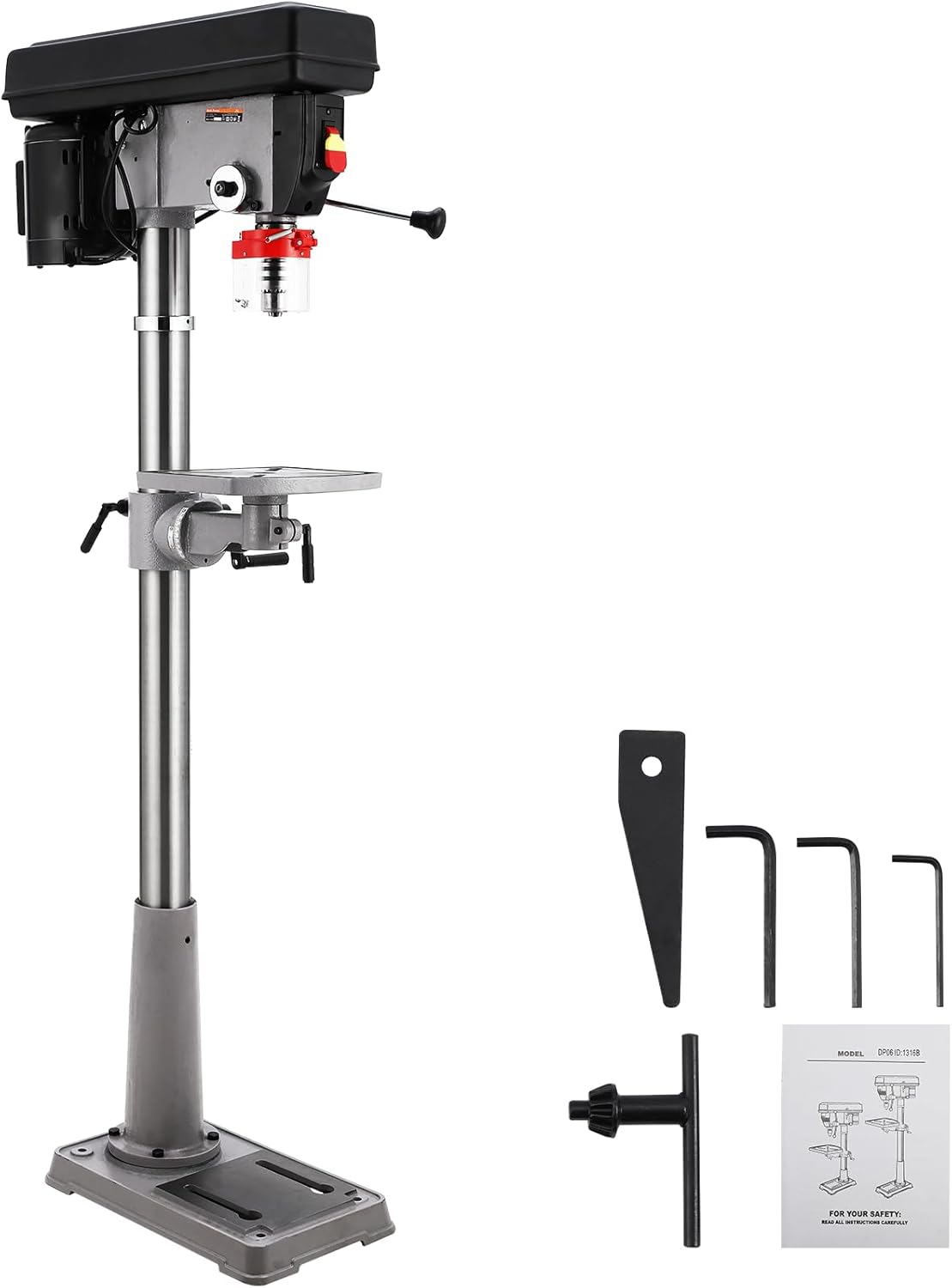 Klutch Floor Drill Press - 16-Speed, 13in. 3/4 HP, 120V - Amazon.com - best drill press