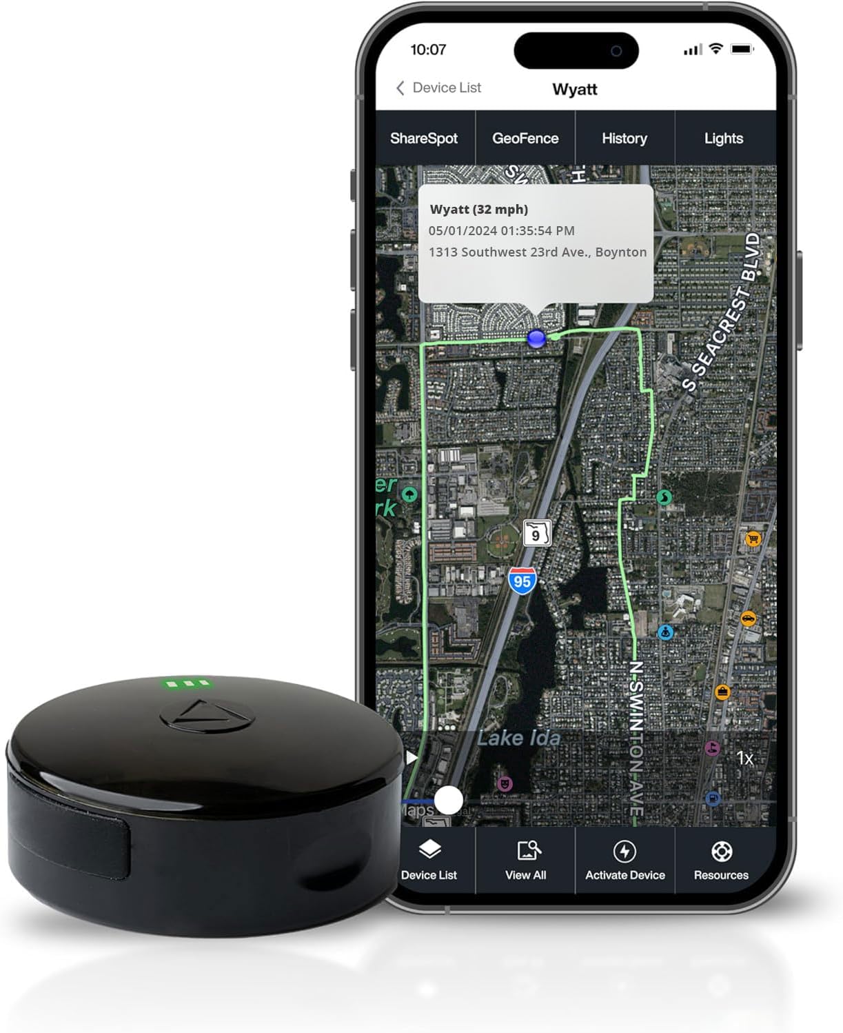 LandAirSea 54 GPS Tracker - Made in the USA from Domestic & Imported Parts. Long Battery, Magnetic, Waterproof, Global Tracking. Su - best car gps trackers