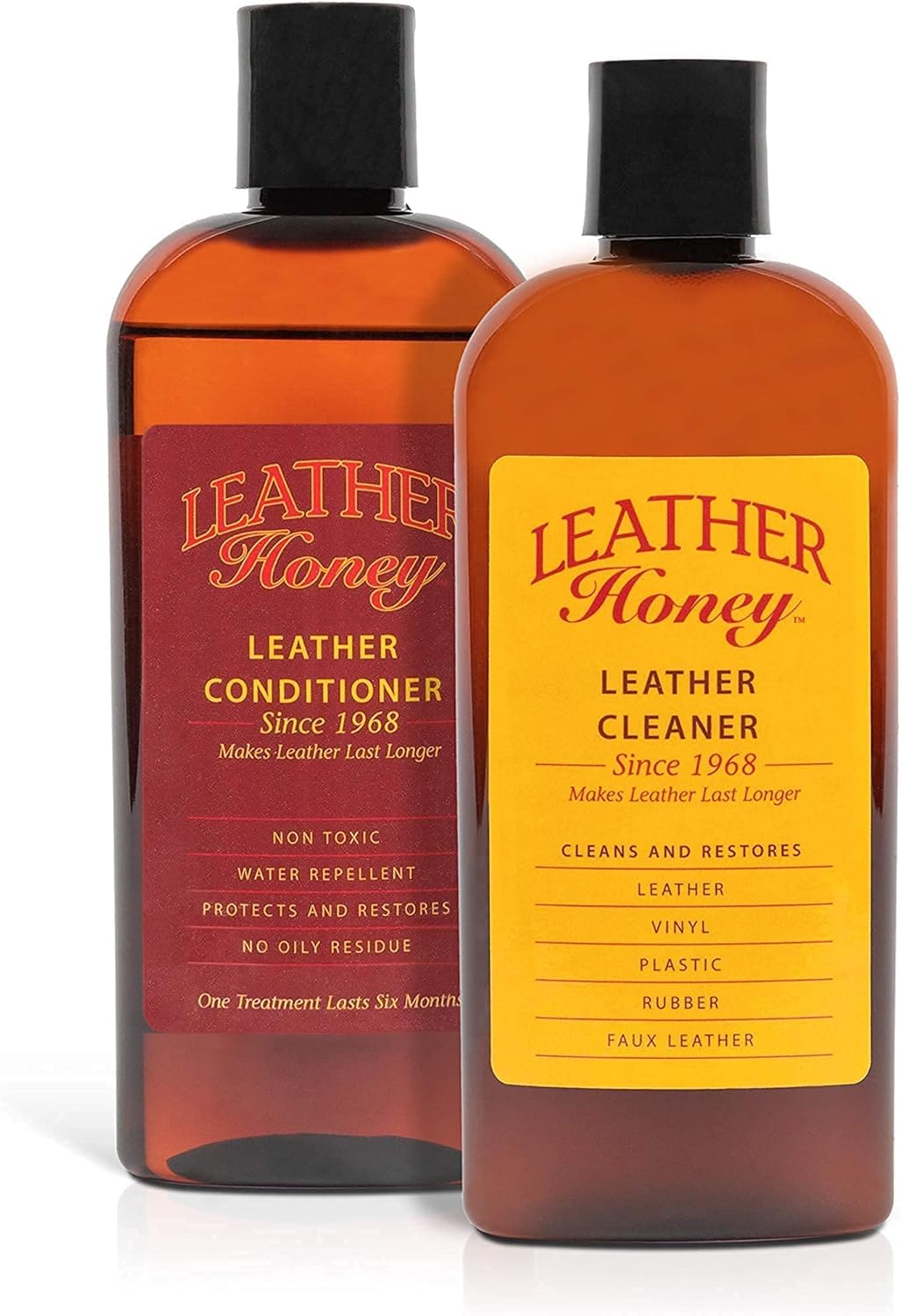 Leather Honey Complete Leather Care Kit Including 8 oz Cleaner and 8 oz Conditioner for use on Leather Apparel, Furniture, Auto  - best leather conditioners