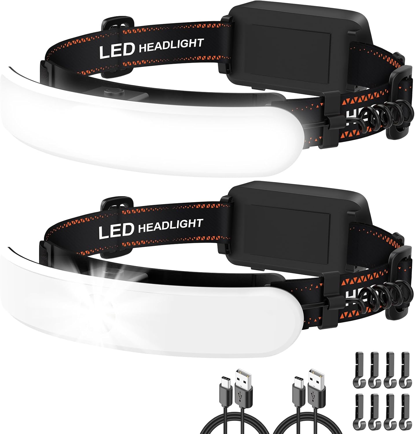 LED Headlamp Rechargeable, Super Bright 1500 Lumens 230° Wide Beam Headlamp, 3 Modes IPX6 Waterproof Lightweight Head Light  - best headlamp for mechanics