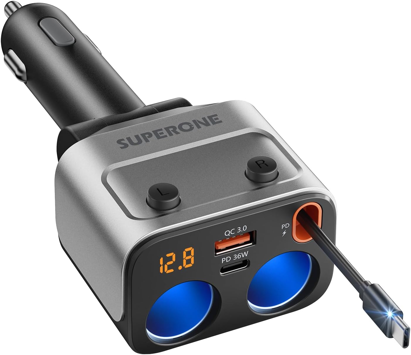 LISEN 90W for iPhone 17 16 15 Pro Max Car Charger USB C Fast Charge,Super Fast for iPhone 15 16 17 Pro Car Charger Type C Adap - best usb-c car chargers