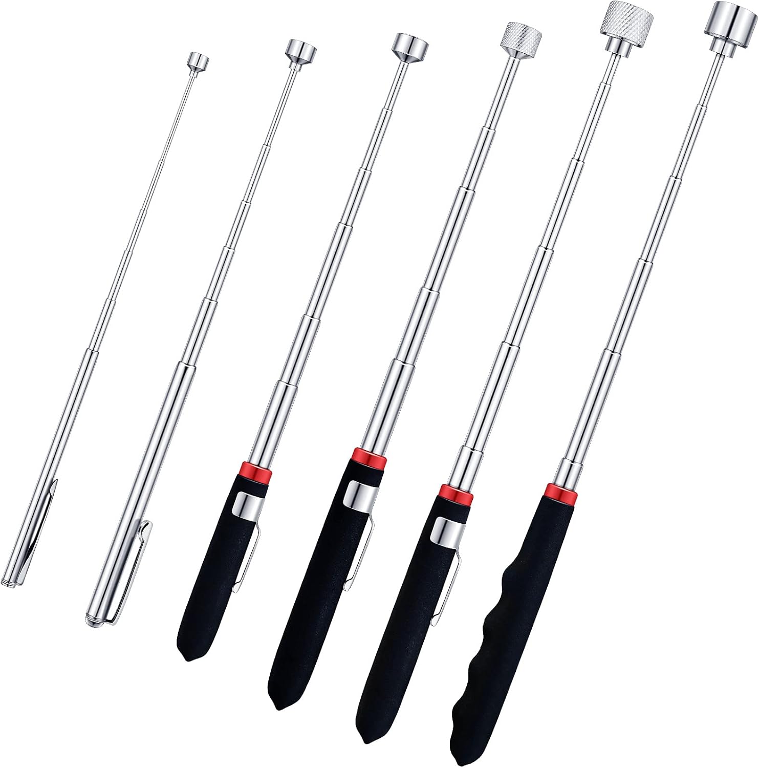 Magnetic Pickup Tool, 20lb/ 10lb/ 5 lb/ 1.5 lb Telescoping Magnet Pick up Stick Metal Extends Tool 4-Pack - best telescoping magnet pickup tool