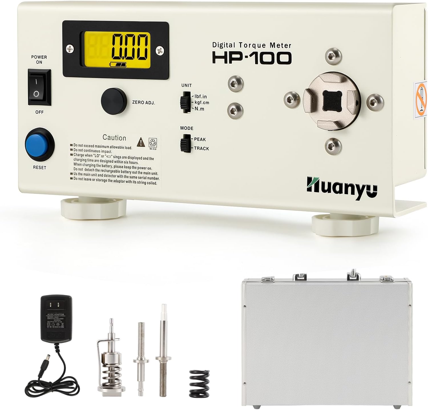 MASITE PCWJ Professional Torque Angle Gauge, 1/2 Inch Drive, 360 Degree Rotation Scale, Mechanical Measurement Tool with Adjust