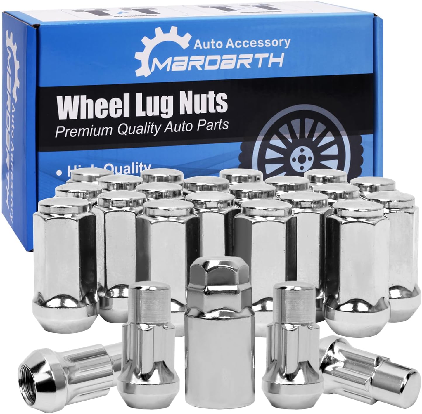 McGard 24210 Chrome Cone Seat Wheel Locks (M14 x 1.5 Thread Size) - Set of 4 - best anti theft lug nuts