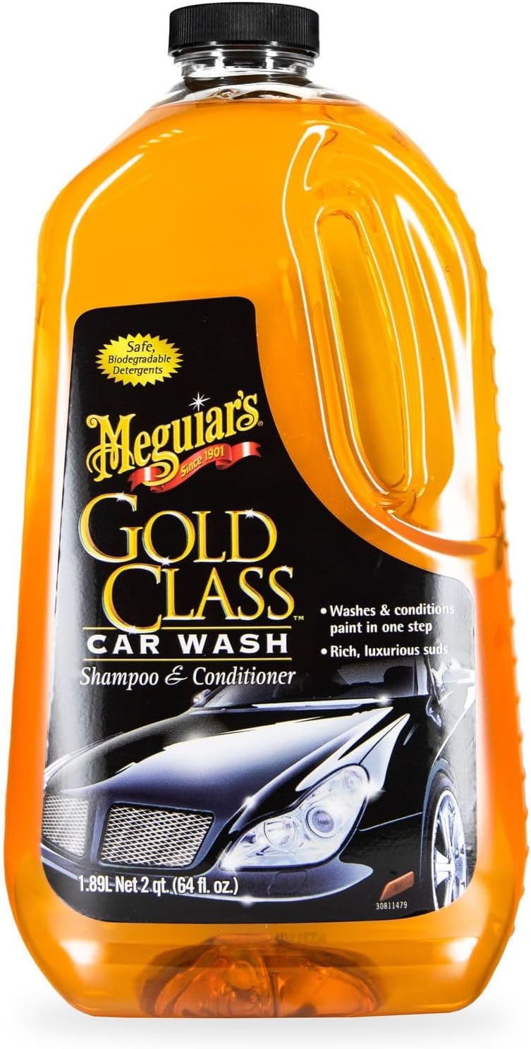 Meguiar's Gold Class Car Wash – Premium Foaming Auto Wash Soap, High Gloss Finish, Safe for Clear Coats, Deep Cleans without Remov - best AI dash cam with ADAS