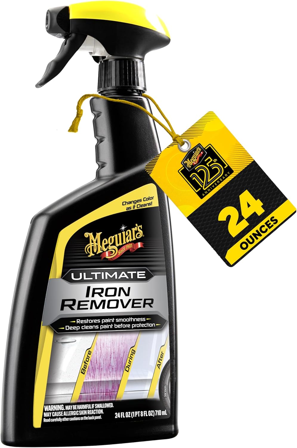 Meguiar's Ultimate Iron Remover - Quickly Remove Embedded Iron Particles and Industrial Fallout That Impair Paint Color, Clarity, - best iron remover for cars