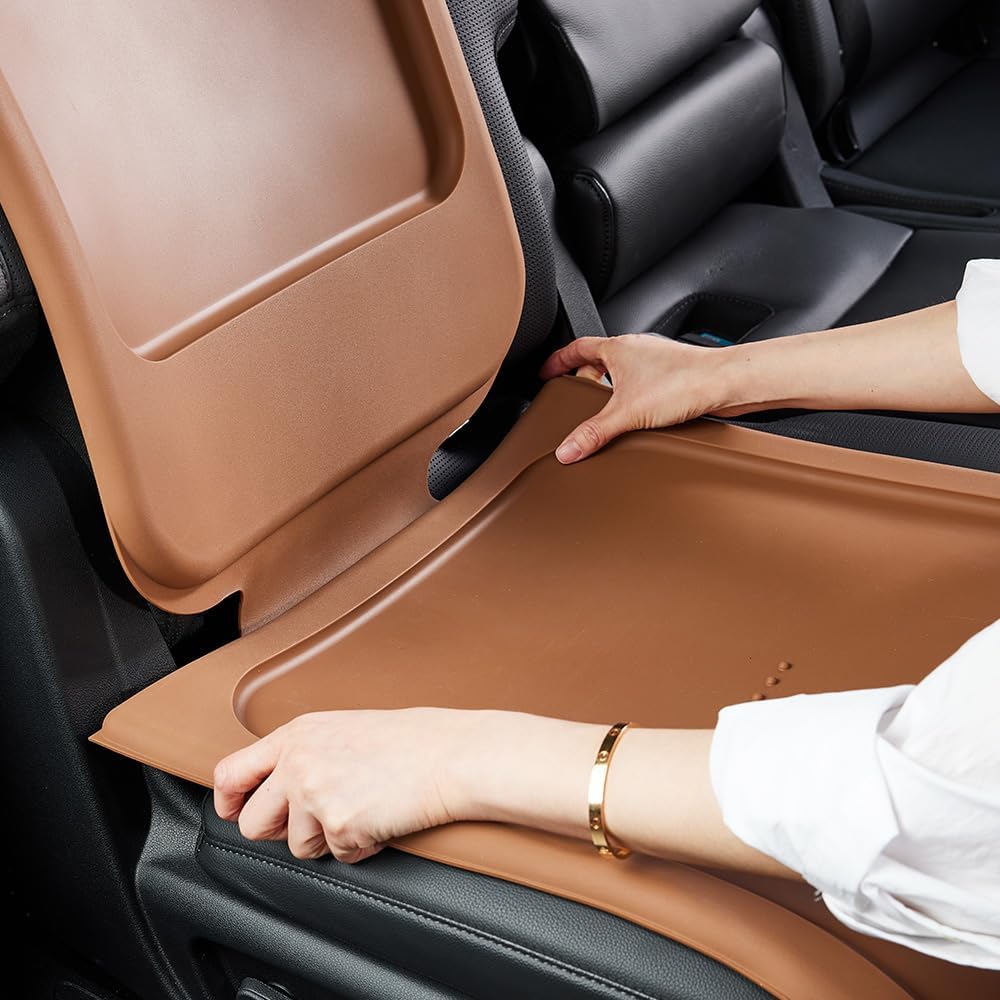 Meolsaek Car Seat Protector for Child Car Seat, Durable 600D Fabric Waterproof Car Seat Cover with Thick Pad Non-Slip Backing，No  - best seat protectors for kids