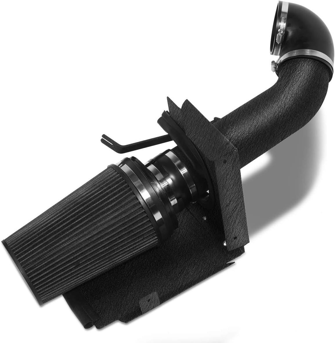 MOOSUN 4 inch Cold Air Intake Black Tube + Heat Shield for 1999-2006 GMC/Chevy V8 4.8L/5.3L/6.0L Silverado 1500/2500/3500 Black - best cold air intakes