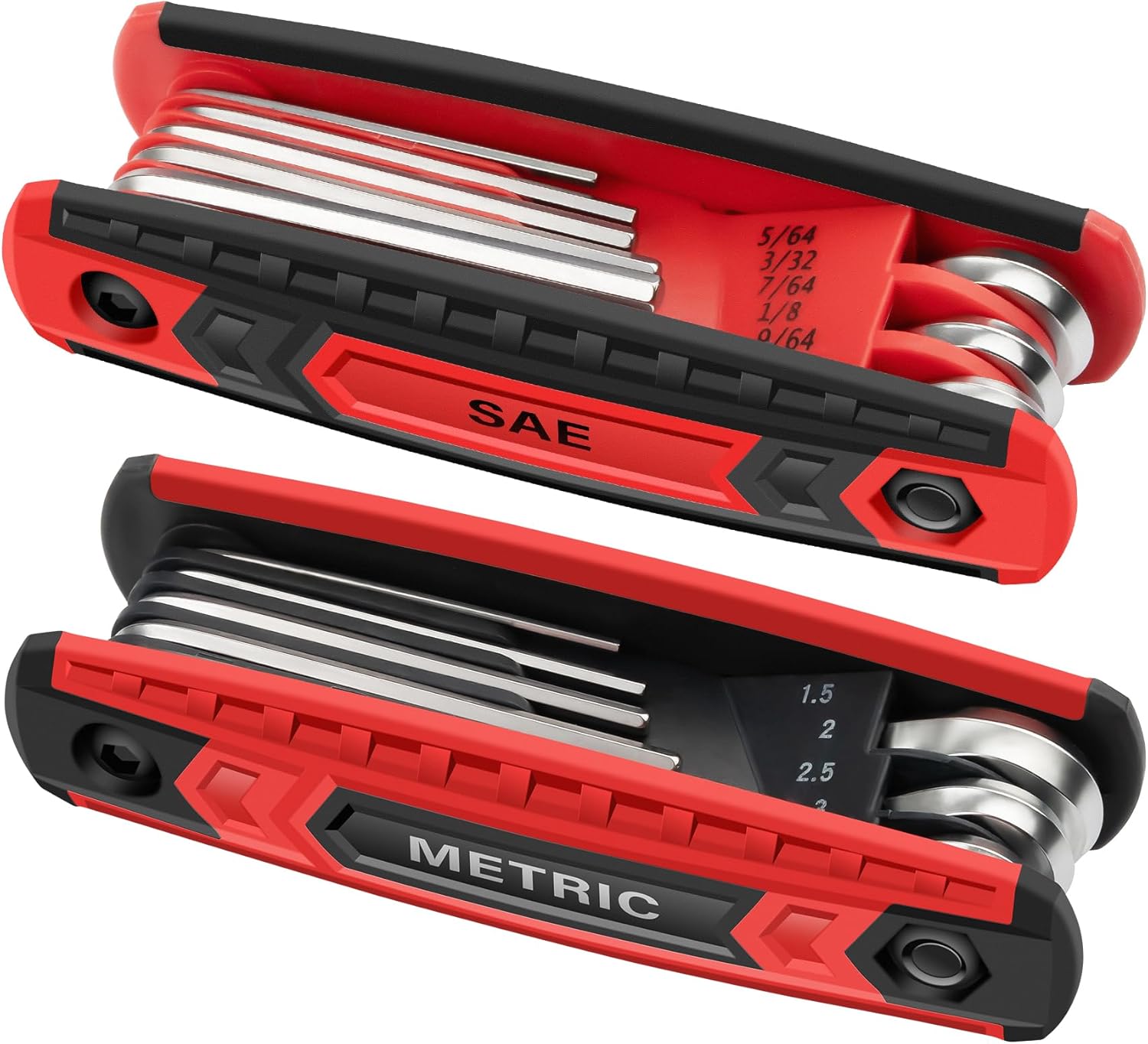 MULWARK 17pcs Folding Allen Wrench Set | Metric & Standard SAE - Key Tool 2 Pack Portable Hex for Basic Home Repair and General  - best allen wrench set