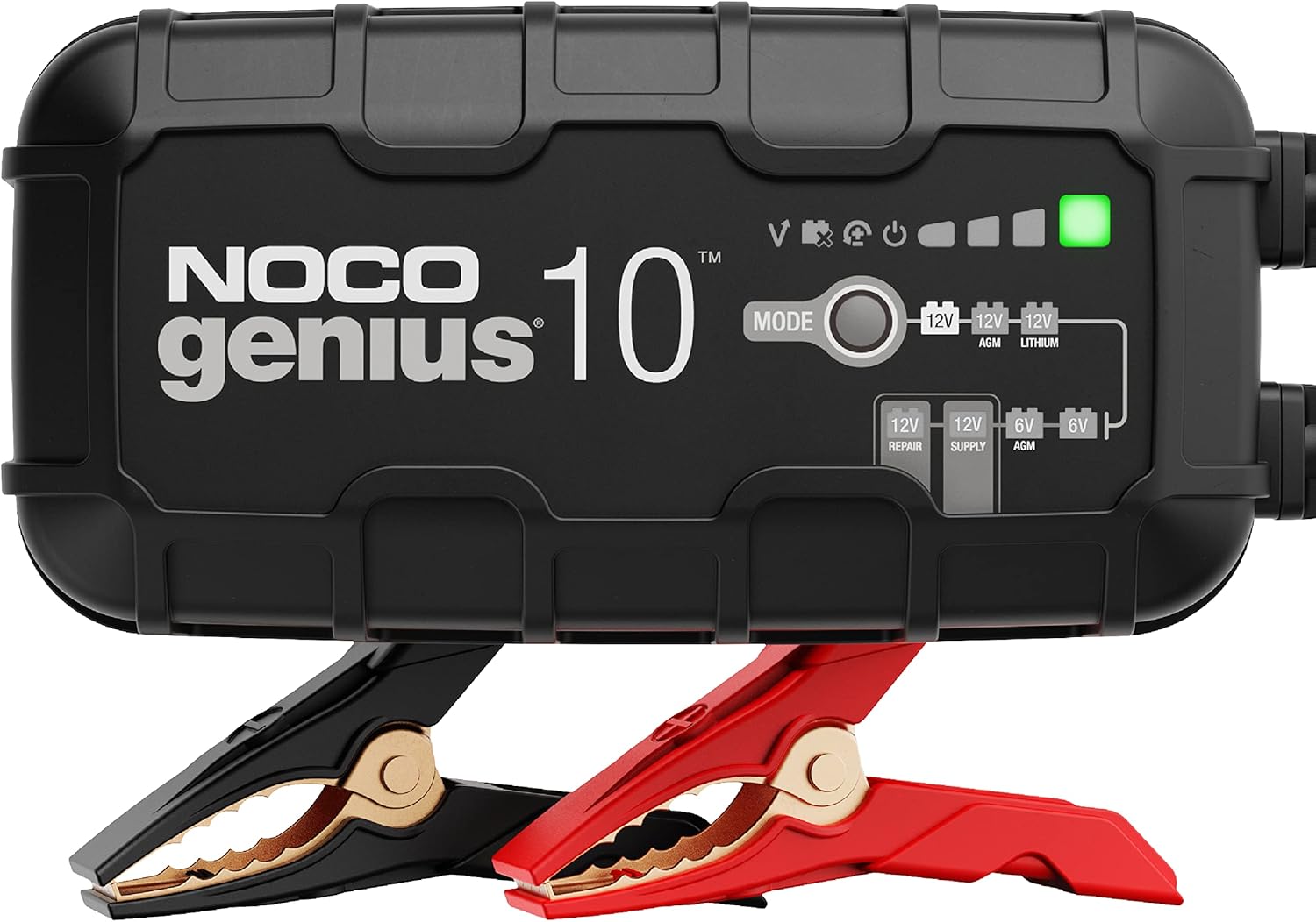 NOCO GENIUS10: 10A 6V/12V Smart Battery Charger – Automatic Maintainer, Trickle Charger & Desulfator with Overcharge Protecti - best battery chargers