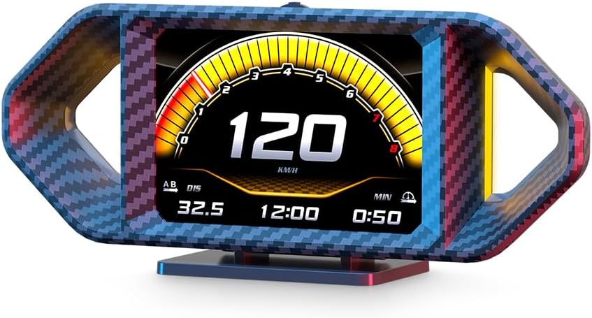 OBD2 HUD Head Up Display, Digital Speedometer Gauge for Car Truck SUV, Real-Time Speed/RPM/Fuel Economy Monitor, Plug & Play  - best obd2 hud display