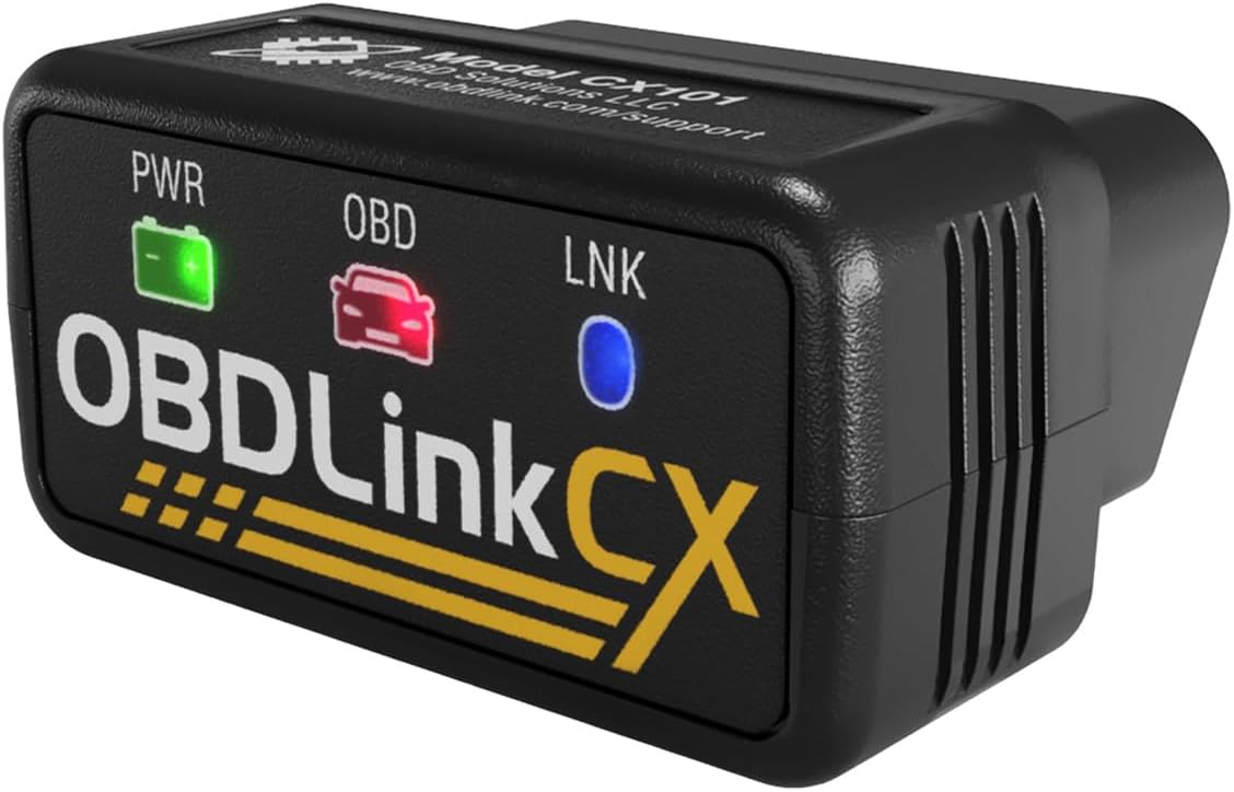 OBDLink CX Bimmercode Bluetooth 5.1 OBD2 Adapter for BMW/Mini, Works with iPhone/iOS & Android, Car Coding, OBD II Diagnostic Sc - best bluetooth obd2 adapters