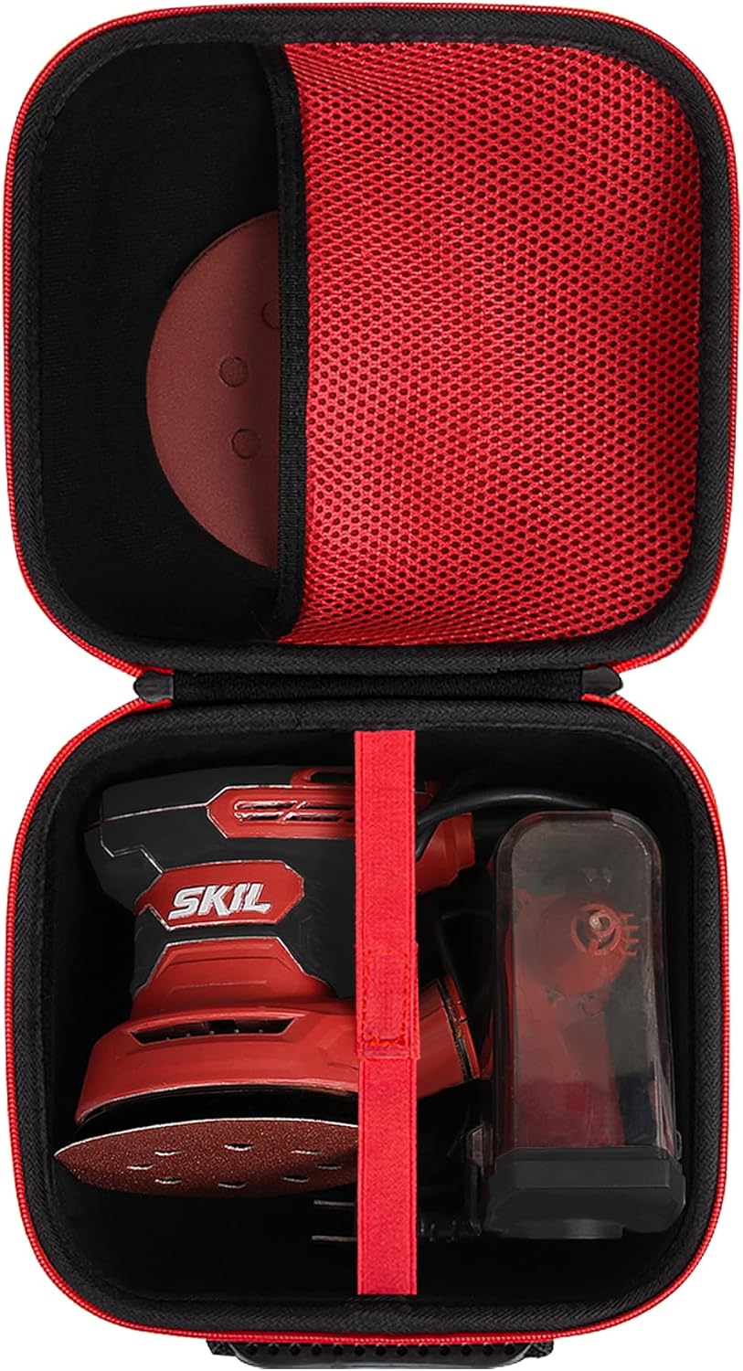 SKIL 5” Random Orbital Sander with Cyclonic Dust Box & 3pc Sanding Sheet - SR211601, Multicolor - Amazon.com - best cordless orbital sander