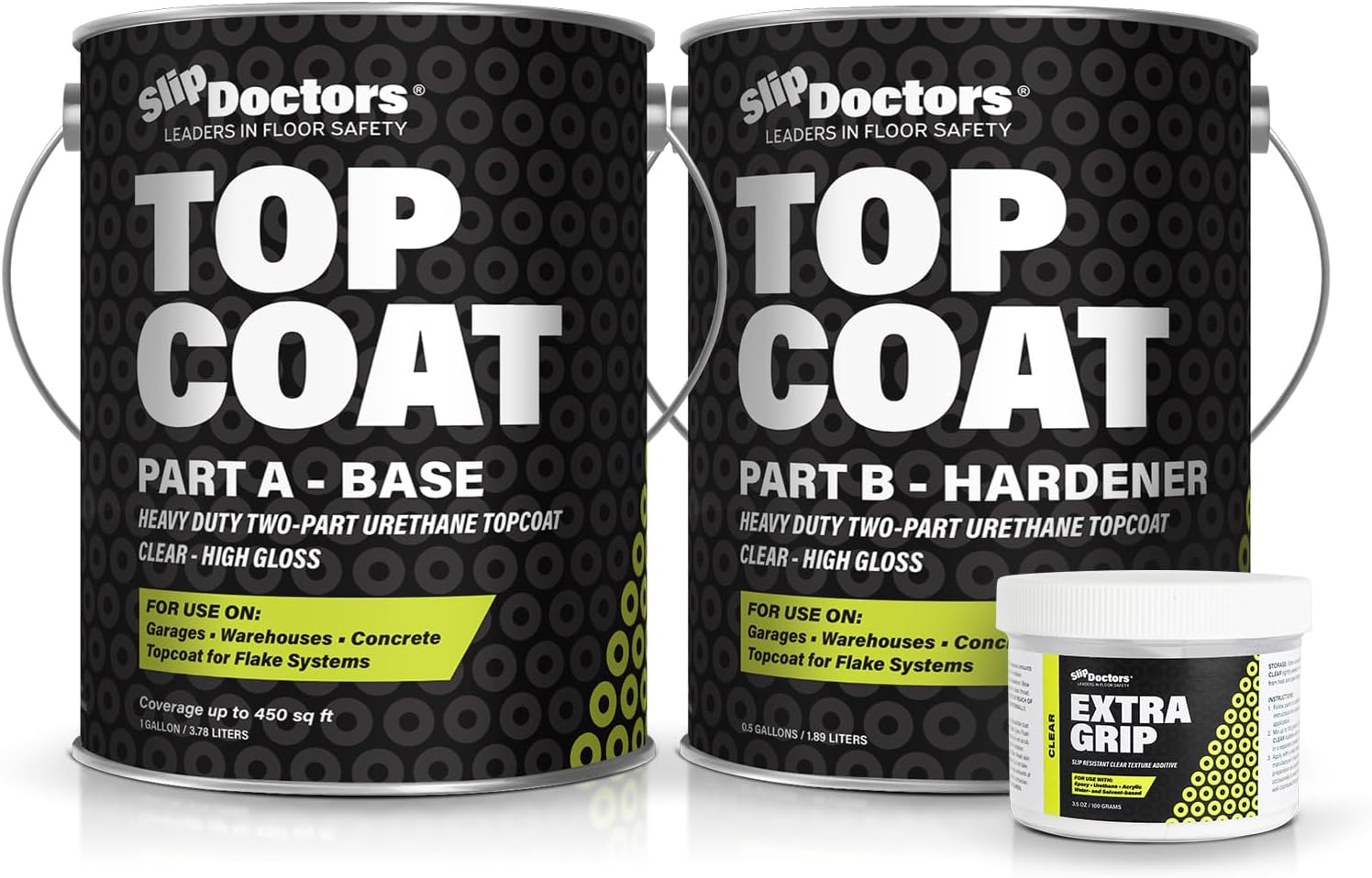 Specialty Epoxy Garage Floor Coating, 1 Car Kit, Grayish-White High Gloss Acrylic Garage Floor Epoxy Paint Kit, Built in Primer &  - best epoxy garage floor coating