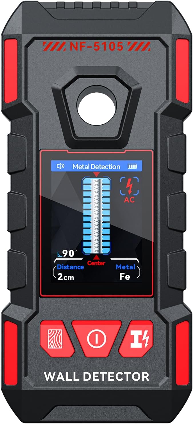 Stud Finder Wall Scanner - 5 in 1 Stud Finder Tool w/Smart Chip and HD LCD Display, Stud Detector Beam Finders for the Center - best stud finder