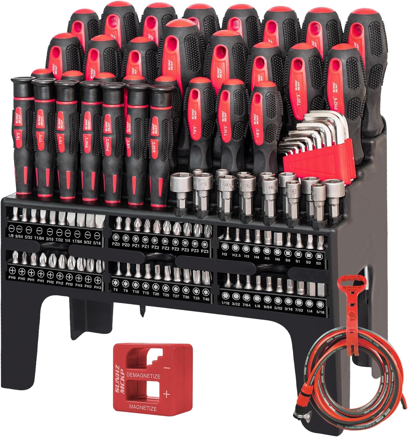 SUNHZMCKP Magnetic Screwdriver Set 66-Piece, S2- Alloy Tool Steel, Includes Slotted/Phillips/Torx Mini Precision Screwdrivers, Rep - best magnetic screwdriver set